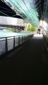 a lovely view of the Riverwalk downtown